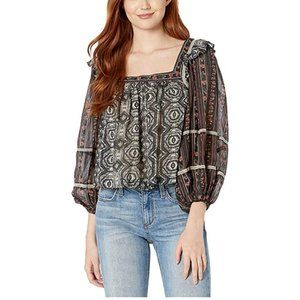 FREE PEOPLE MOSTLY MEADOW BLOUSE 100% COTTON NWOT